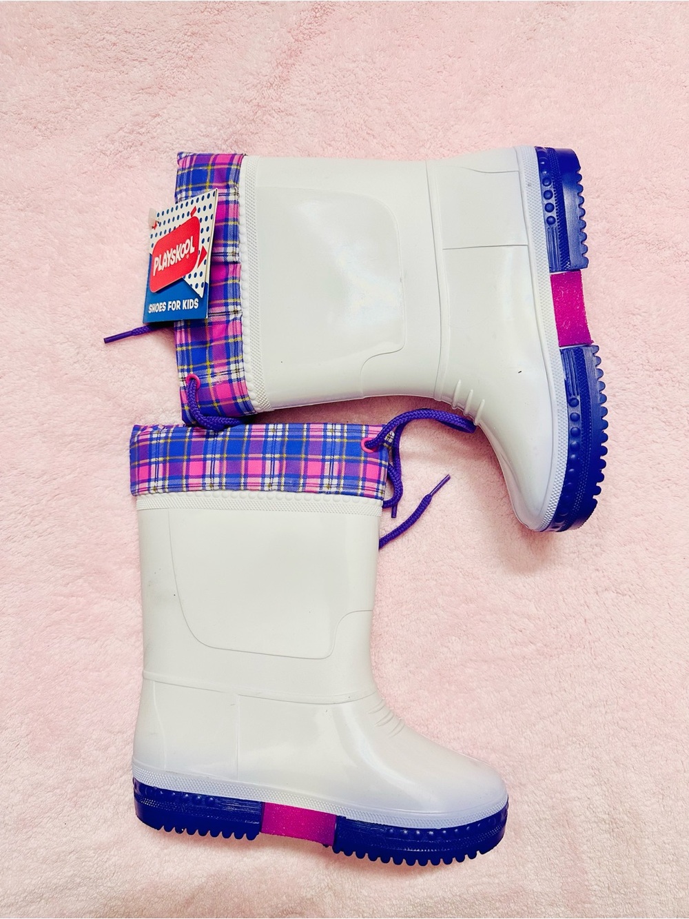 Playskool Girls toddler rain boots Size 10 New With a warm insole insert inside - Picture 3 of 5